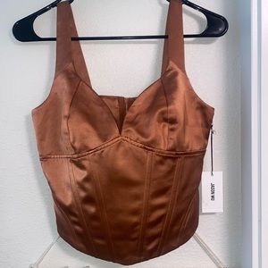 Jason Wu Brown Corset Top